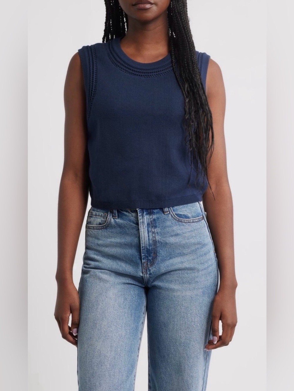 NWOT Cleobella Jade Open Stitch Sweater Tank